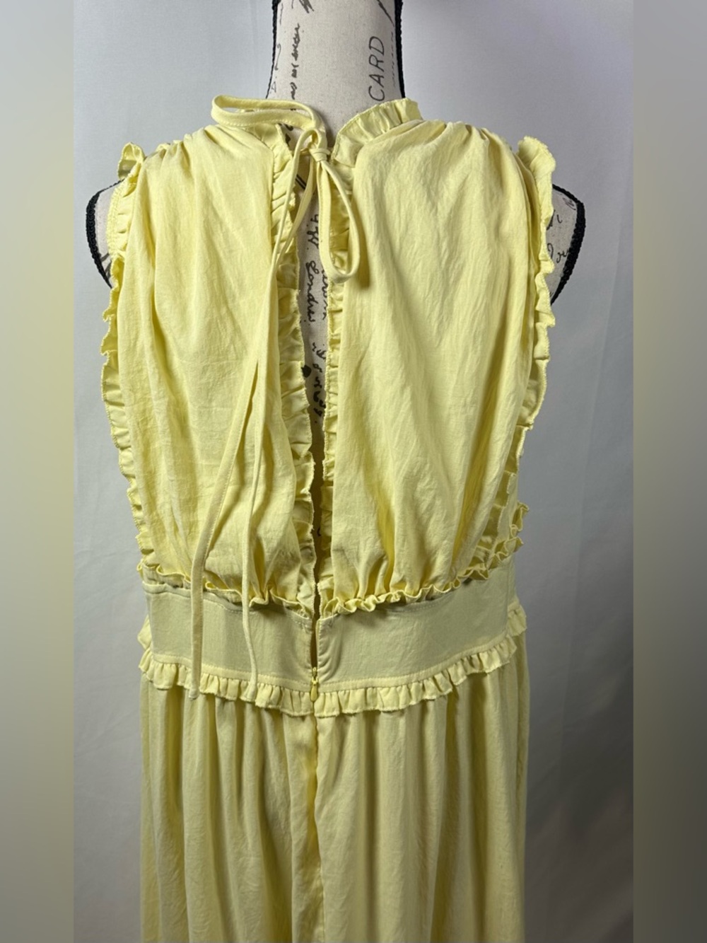 🩷Light Yellow Ruffled Sundress - Picture 9 of 12